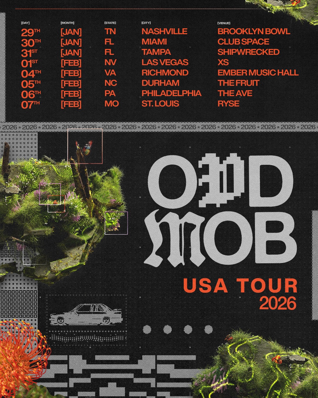Odd Mob Tour Poster 2026